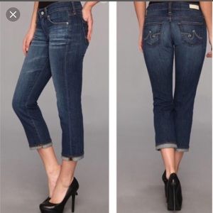 AG Tomboy, relaxed straight crop, roll up.